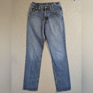 Cinch Black Label Jeans Men's 29 X 38 Stonewash Blue Loose Fit